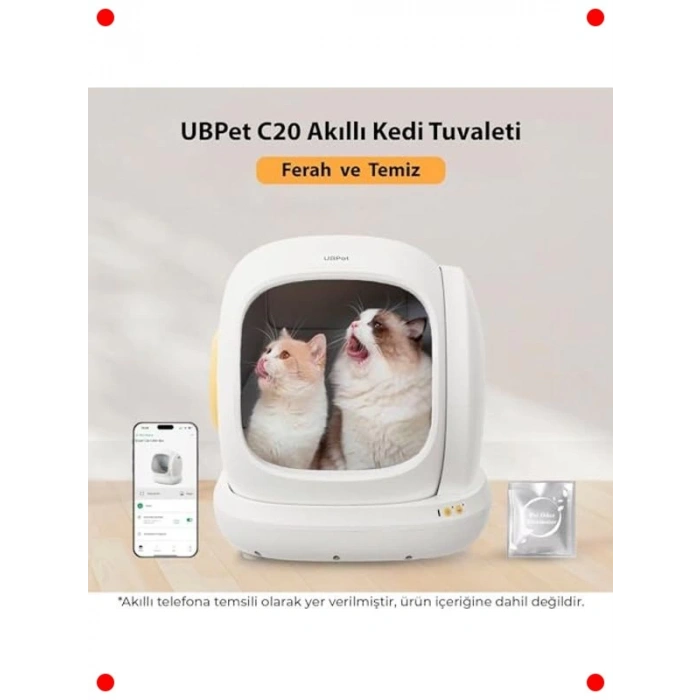 Akıllı Otomatik Kedi Tuvaleti - Mobil Kontrollü