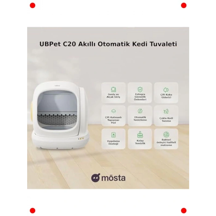 Akıllı Otomatik Kedi Tuvaleti - Mobil Kontrollü