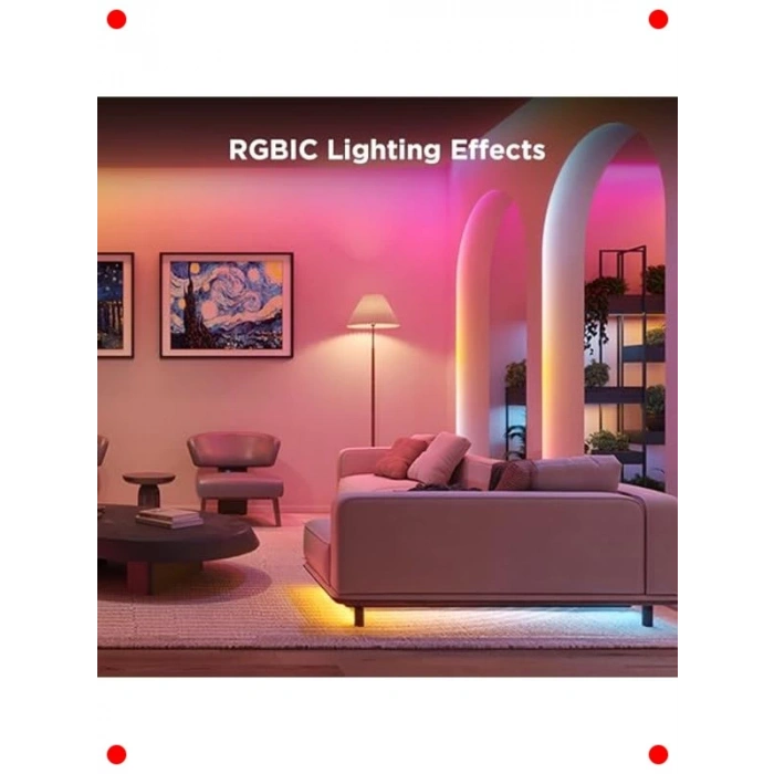 Akıllı RGBICW Wi-Fi+BT LED Şerit Aydınlatma (5M)
