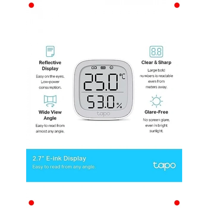 Akıllı Sıcaklık Nem Monitörü, LCD Ekranlı