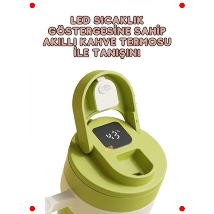 Akıllı Termos Mug | LED Sıcaklık Göstergeli 600ml