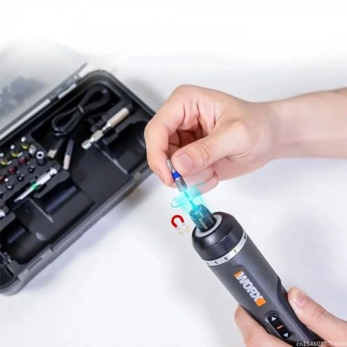 Akıllı Tork Ayarlı Şarjlı Tornavida, 30 Adet Bits Uç ile