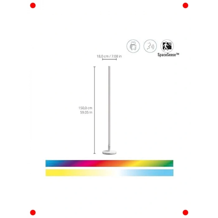 Akıllı Wi-Fi Uzun Lamba - Ayarlanabilir Renkler