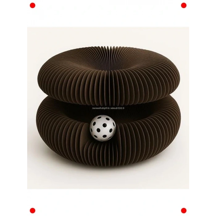 Akordiyon Kedi Oyuncağı - Tırmalama & Top (Zeka Geliştirici)