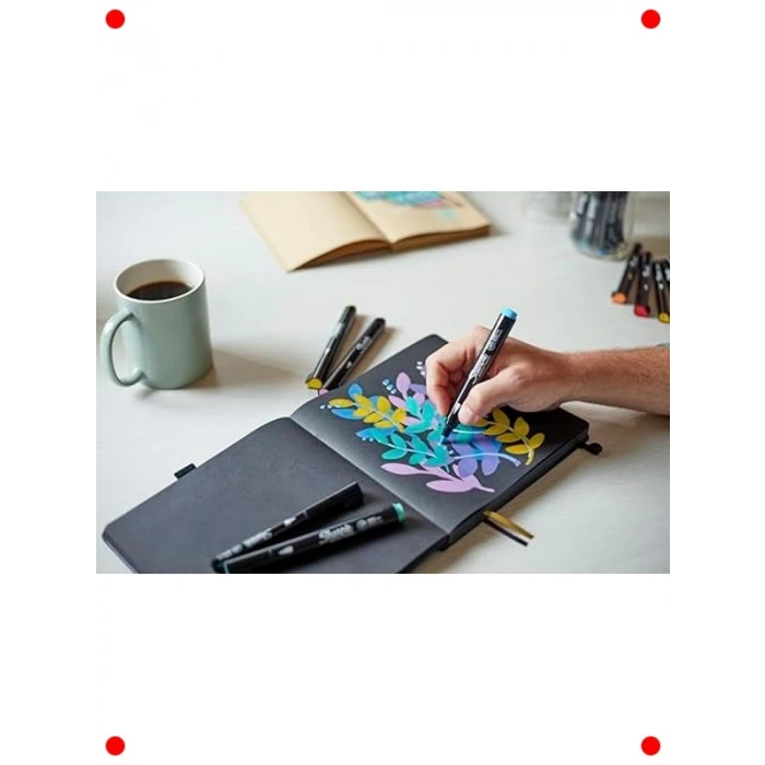 Akrilik Boya Fırça Uçlu Kalem Seti - 5 Adet