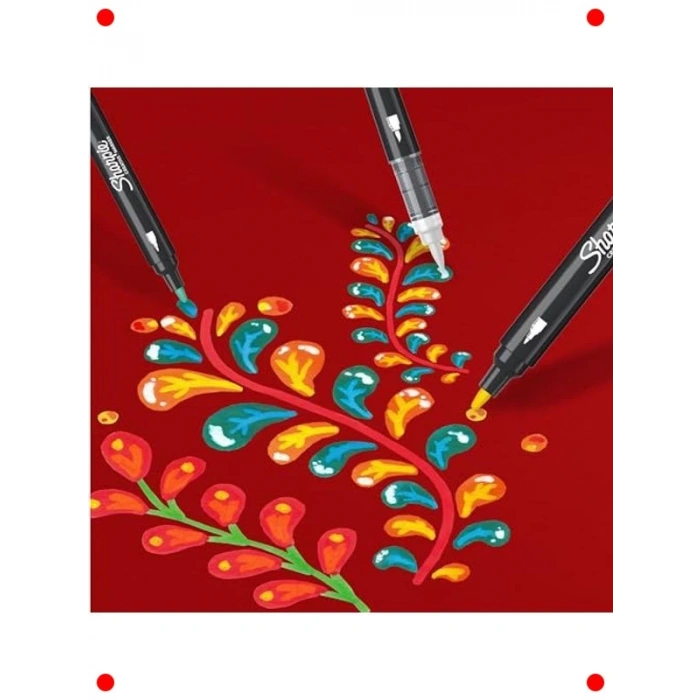 Akrilik Boya Kalem Seti, Su Bazlı, 5 Adet