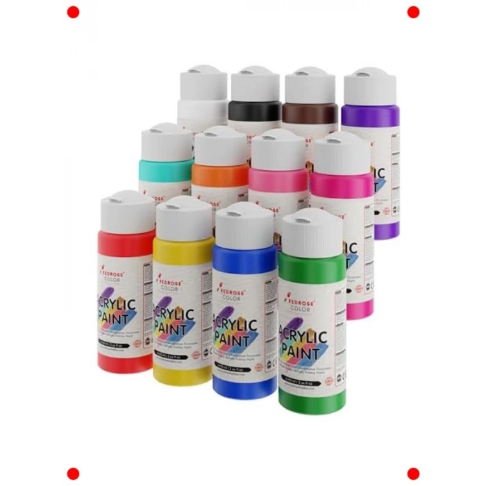 Akrilik Boya Seti - 12 Renk (12x60ml)