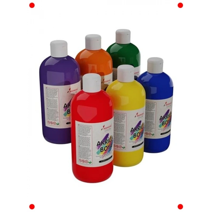 Akrilik Boya Seti 6lı - Ara Renkler 6x500 gr