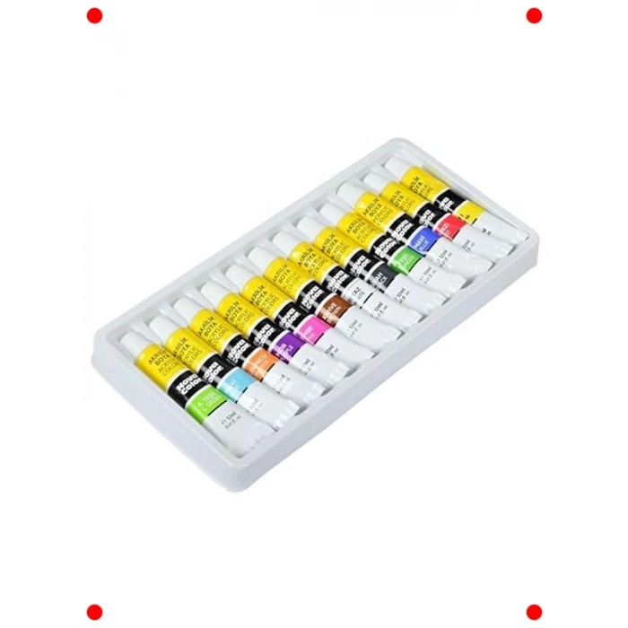 Akrilik Boya Tüp Seti 12 Renk