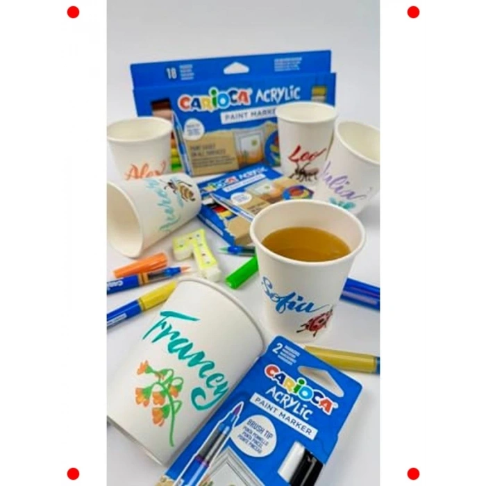 Akrilik Fırça Uçlu Boya Kalemi - Su Bazlı 2li