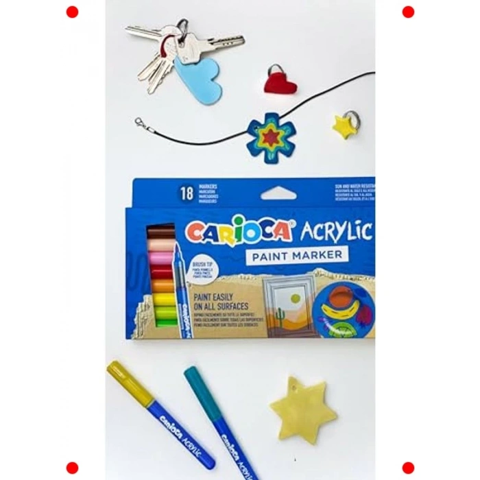 Akrilik Fırça Uçlu Boya Kalemi - Su Bazlı 2li