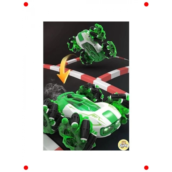 Akrobat 4x4 Uzaktan Kumandalı Araba - Duman ve Işık Efektli