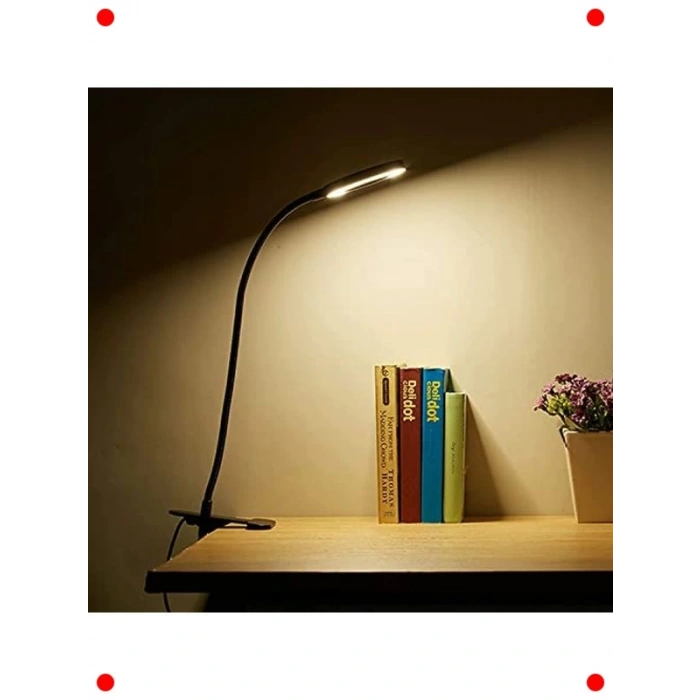 Akrobat Klipsli LED Masa Lambası - Göz Koruyucu, USB