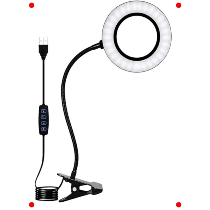 Akrobat Klipsli Masa Lambası LED Göz Koruyucu 3 Mod