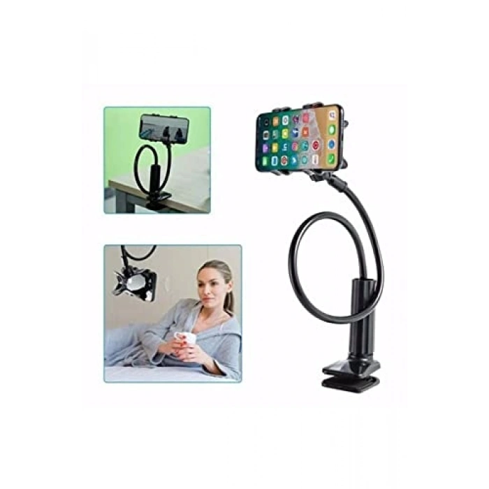 Akrobat Telefon Tutucu, 360° Dönebilen Oynar Başlıklı Aparat