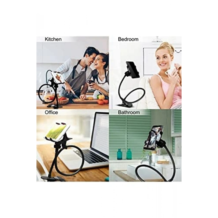 Akrobat Telefon Tutucu, 360° Dönebilen Oynar Başlıklı Aparat