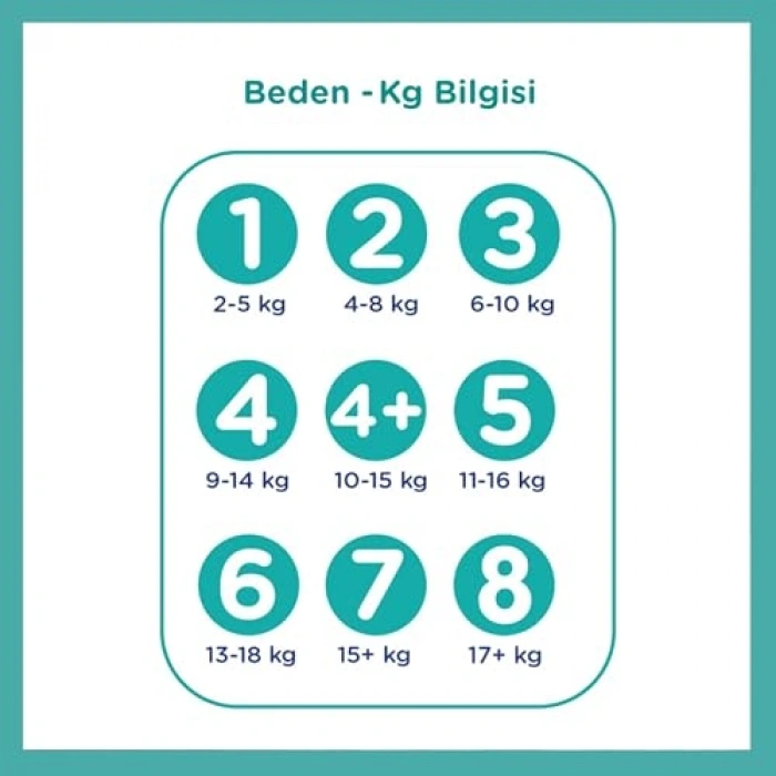 Aktif bebek bezi, 5 beden, 46 adet, üstün emicilik