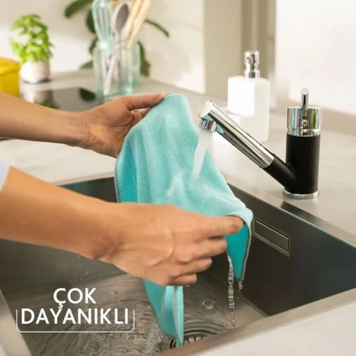 Aktif Enzimli Krofiber Bezi, 3lü Paket, Temizlik İçin