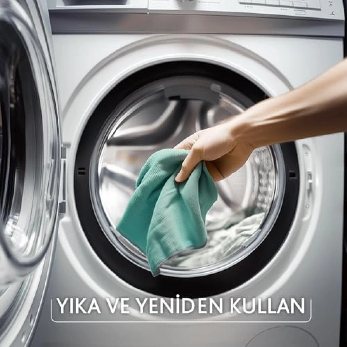 Aktif Enzimli Krofiber Bezi, 3lü Paket, Temizlik İçin