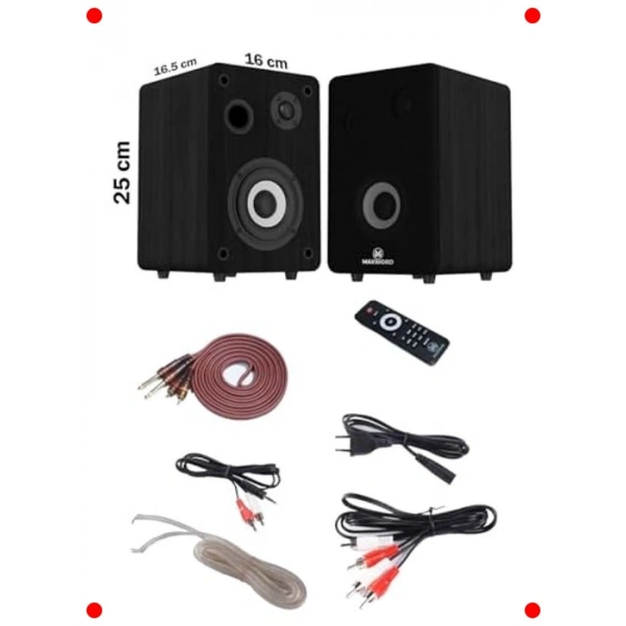 Aktif Stüdyo Monitör Hoparlör Çifti 4 Bluetooth USB 140W