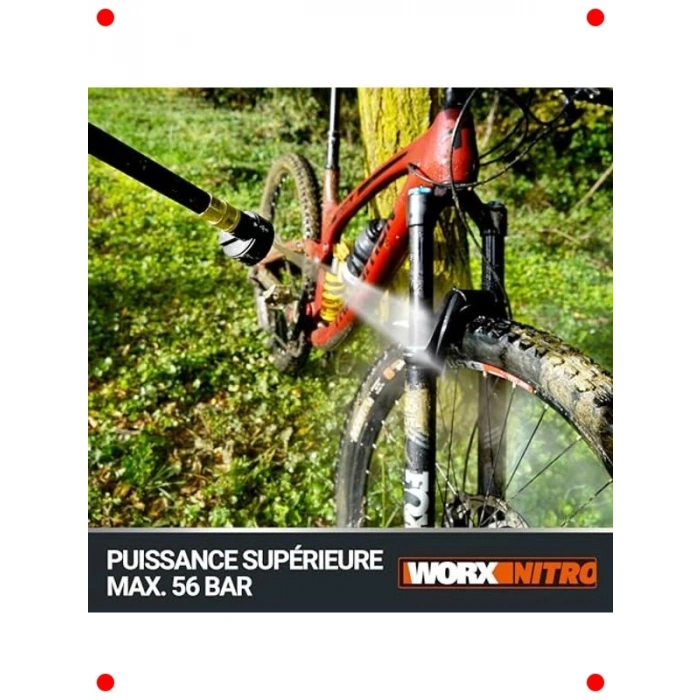 Akülü Basınçlı Yıkama Tabancası (56 Bar, Kömürsüz)