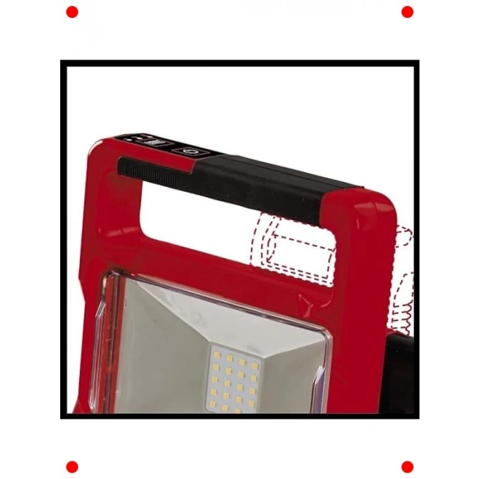 Akülü Çalışma Işığı - Döner Başlıklı (Akü Hariç)