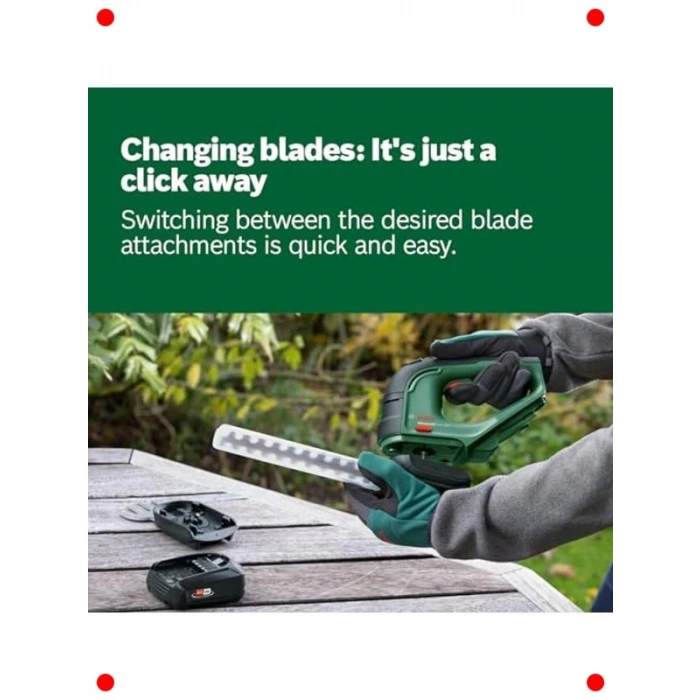 Akülü Çim ve Çit Düzeltici - Kompakt ve Güçlü