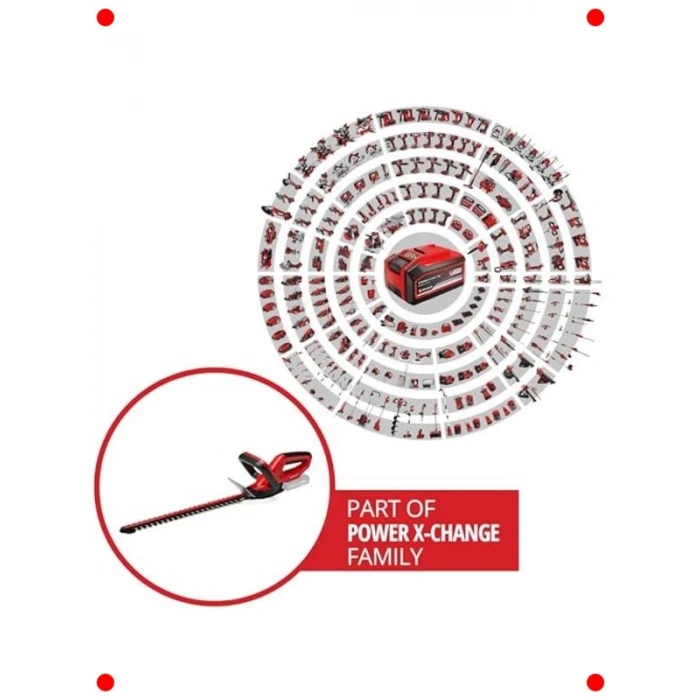 Akülü Çit Budama Makası 46 cm Kesim Uzunluğu