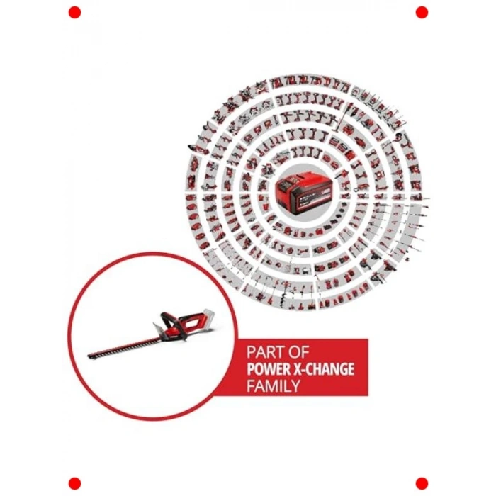 Akülü Çit Budama Makinesi 18V 40cm Kesim