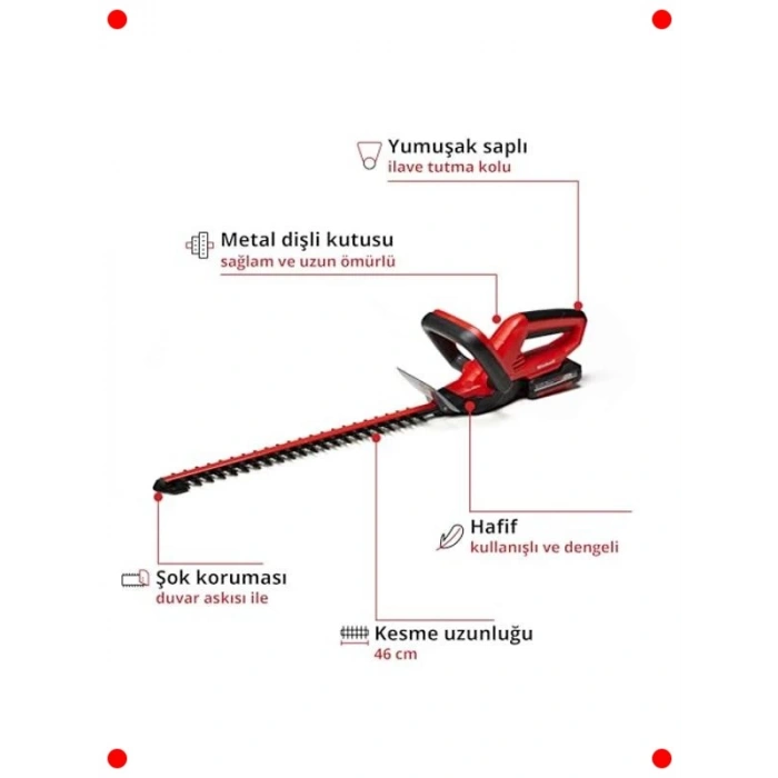 Akülü Çit Budama Seti