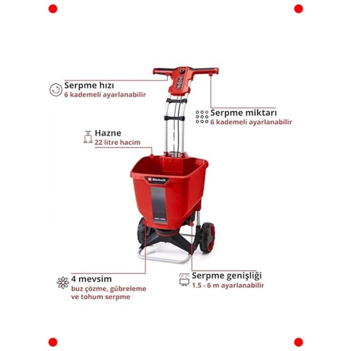 Akülü Çok Amaçlı Otomatik Serpme Makinesi