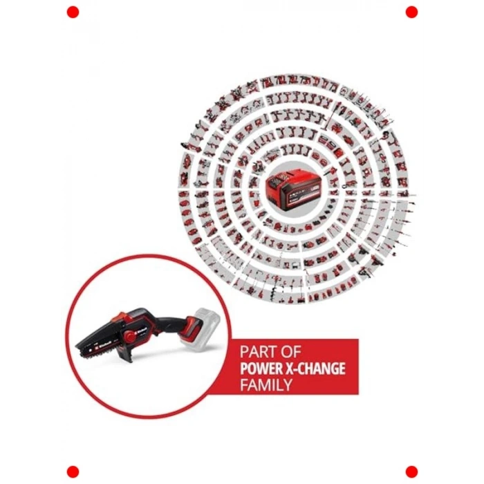 Akülü Dal Budama Testeresi - Kömürsüz, 12.5 cm Kesim