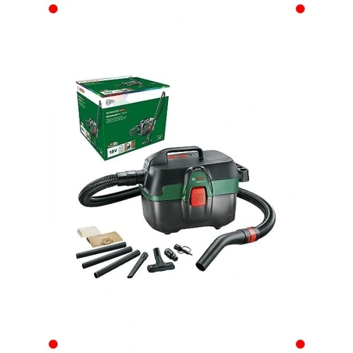 Akülü Islak Kuru Süpürge, 18V Sistem (Aküsüz)