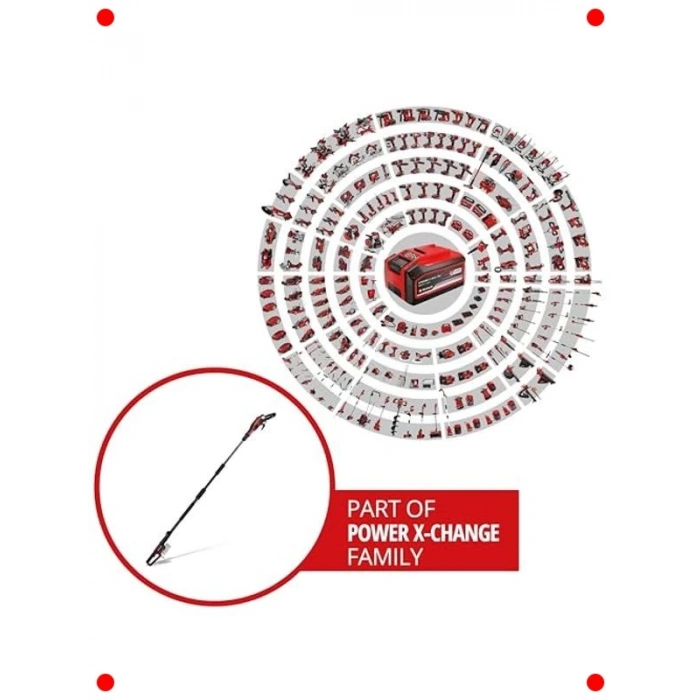 Akülü Kömürsüz Yüksek Dal Budayıcı 18V