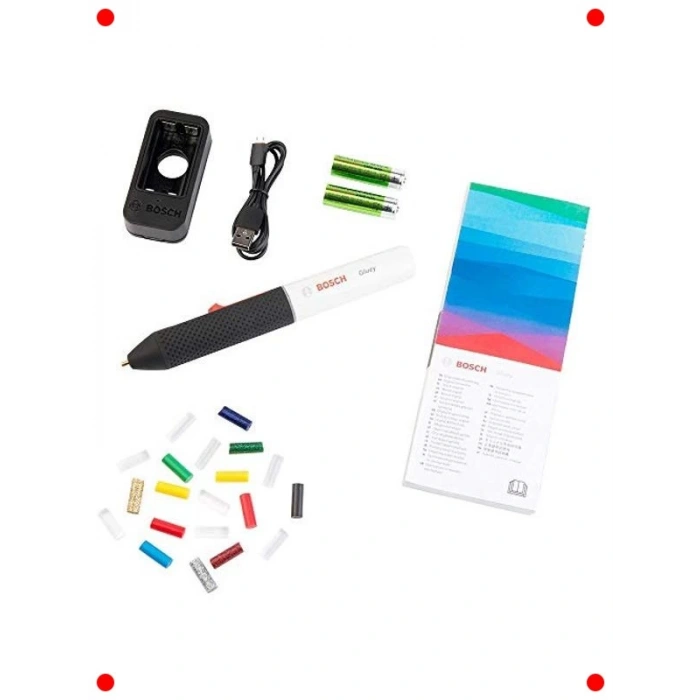 Akülü Mini Tutkal Tabancası Seti - 20 Çubuklu