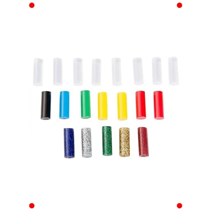 Akülü Mini Tutkal Tabancası Seti - 20 Çubuklu