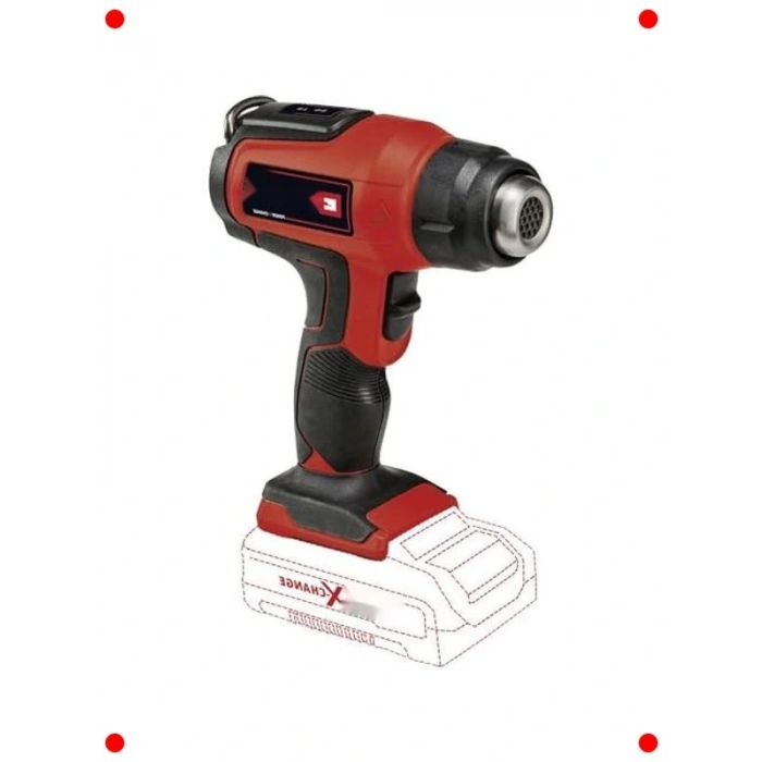 Akülü Sıcak Hava Tabancası - 18V, 2 Kademe, Nozul Setli