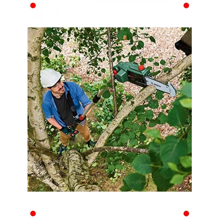 Akülü Uzatmalı Budama Makinesi (18V, Pil ve Şarj Dahil)