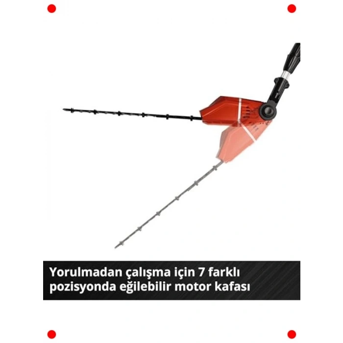 Akülü Uzun Saplı Çit Budama Makinesi