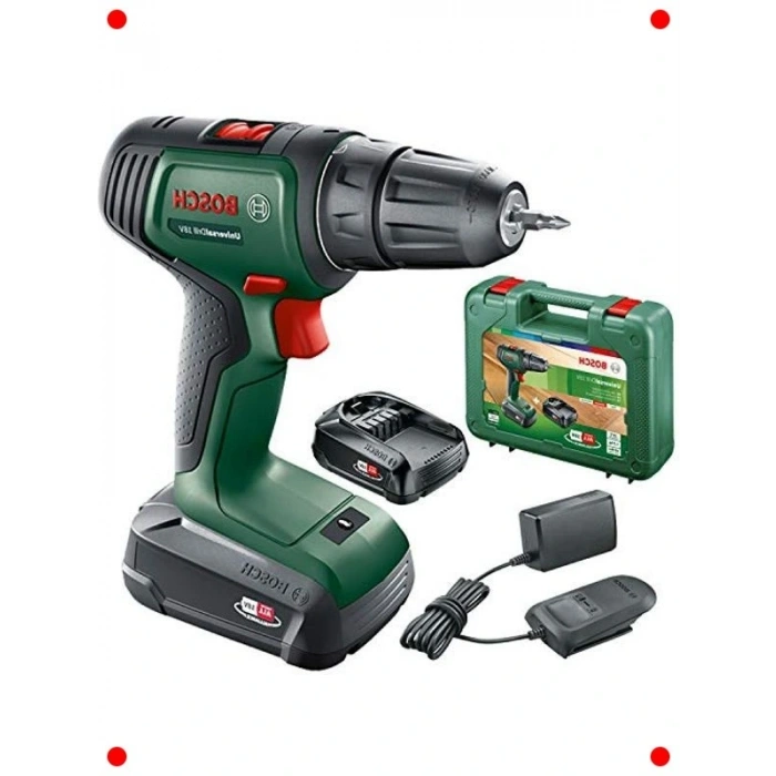 Akülü Vidalama Matkap Seti - 18V (2 Akü, Çanta)