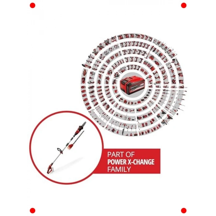 Akülü Yüksek Dal & Çit Budayıcı (7 Eğimli)