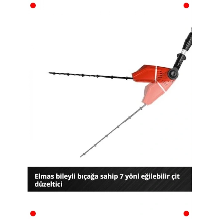 Akülü Yüksek Dal & Çit Budayıcı (7 Eğimli)