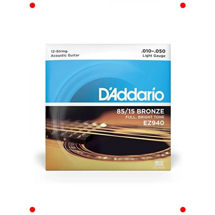 Akustik Gitar Tel Seti - 12 Telli, 85/15 Bronz