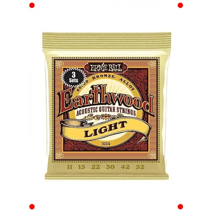 Akustik Gitar Teli Seti - Hafif Bronz, 3lü Paket