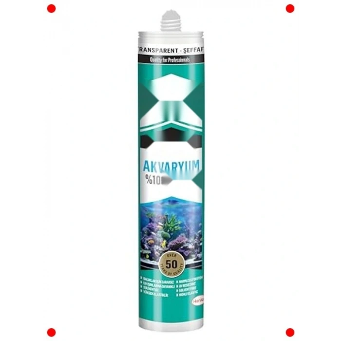 Akvaryum Silikon Mastik - Güvenli, UV Dirençli