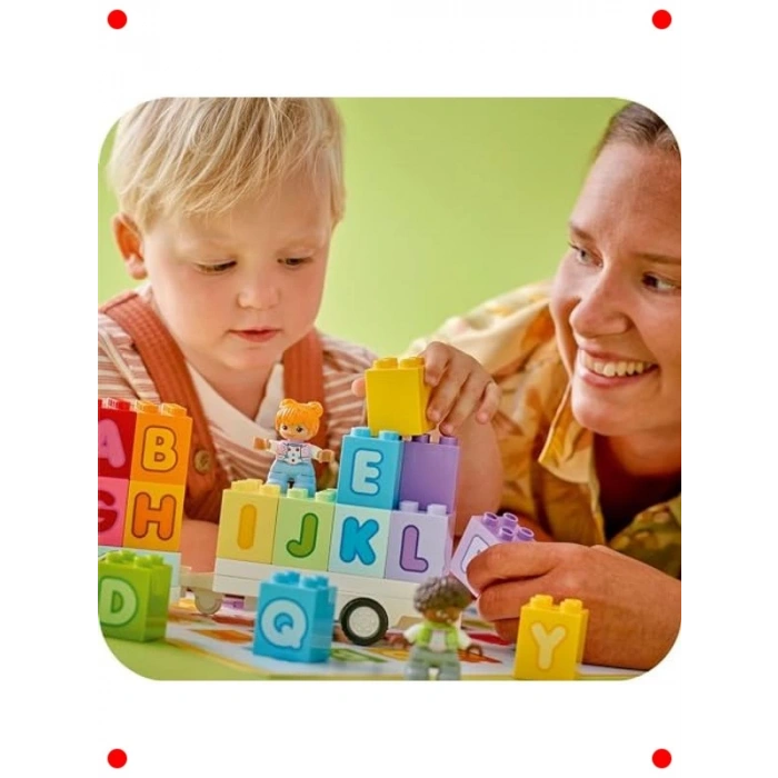 Alfabe Kamyonu Eğitici Yapım Seti (36 Parça)