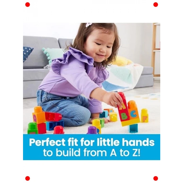 Alfabeli Yapım Blokları Seti - 30 Parça Çanta