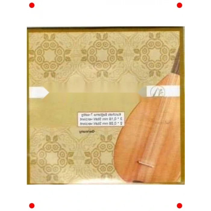 Alman Kısa Sap Saz Teli Seti (0.18 Kalınlık)