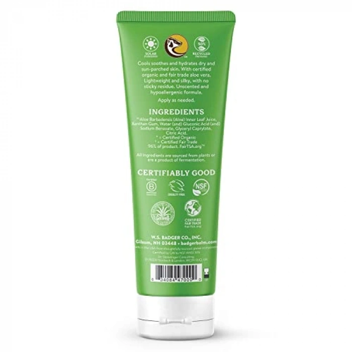 Aloe vera jeli, cilt için doğal nemlendirici