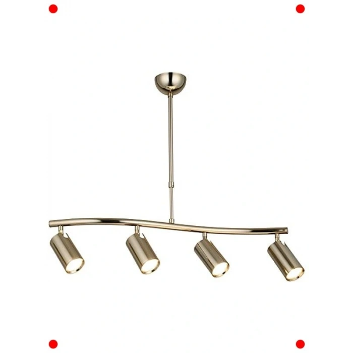 Altın Detaylı 4lü Sıralı ize (GU10 Duy)